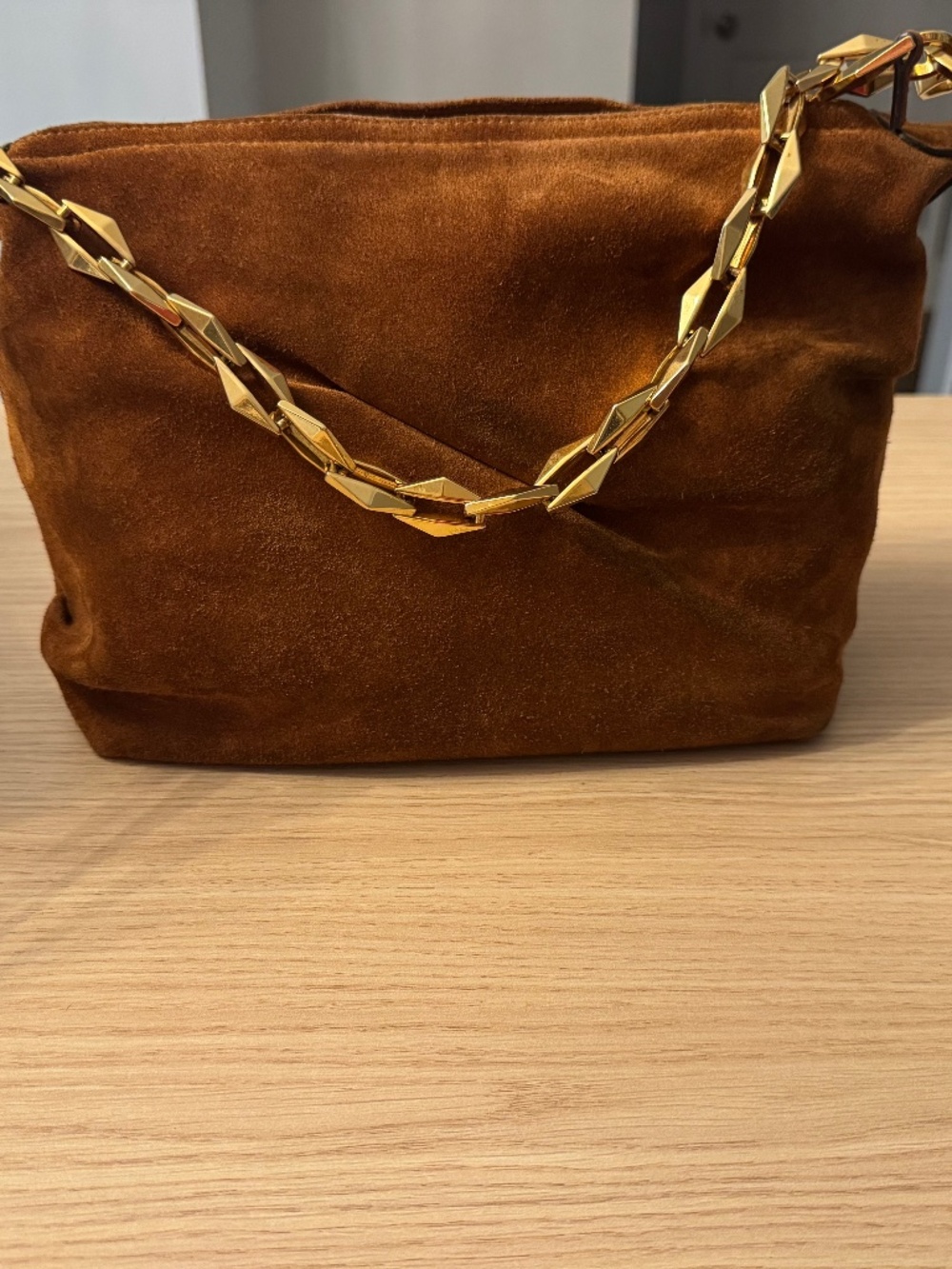 Jimmy Choo Diamond Soft SuedeTan Hobo